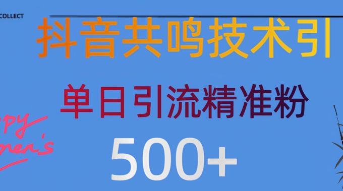 抖音情感引流方法自主创业粉，当然降低成本，日引500-番茄副业网