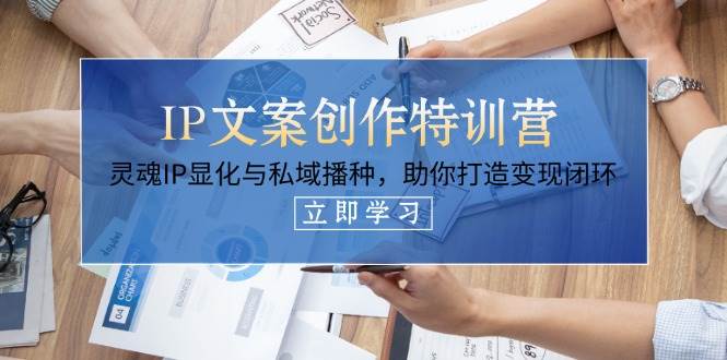 IP文案创作夏令营，生命IP证悟与公域栽种，帮助你打造出转现闭环控制（14堂课）-中创网_专注互联网创业,项目资源整合