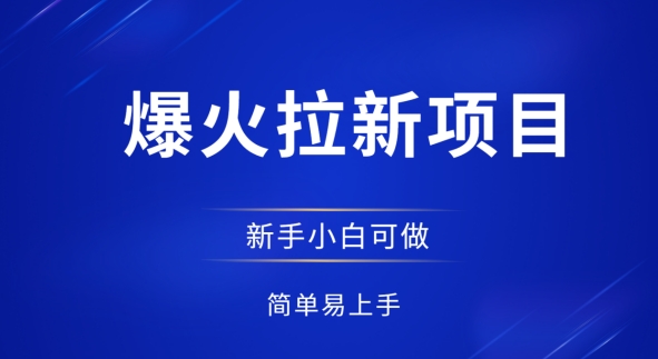 爆红拉新项目，有手就行，新手轻松入门，日入1预应力新全套步骤-中创网_专注互联网创业,项目资源整合