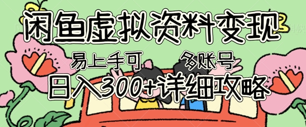 闲鱼平台虚似材料转现，新手快速上手，日入3张 ，可以多矩阵号手册攻略大全-中创网_专注互联网创业,项目资源整合