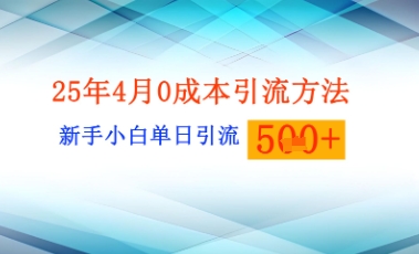 25年4月全新0成本费推广方法新手入门单日引流方法500 精确自主创业粉-中创网_专注互联网创业,项目资源整合