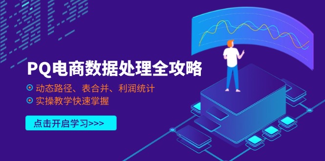 （14240期）PQ电商数据解决攻略大全，动态性途径、表合拼、盈利统计分析，实际操作课堂教学快速上手-中创网_专注互联网创业,项目资源整合