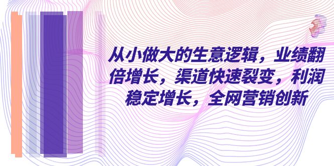 自小做大的买卖逻辑性，销售业绩翻倍增长，方式迅速裂变式，盈利持续增长，全网推广自主创新-暖阳网-优质付费教程和创业项目大全-中创网_专注互联网创业,项目资源整合