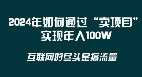 2024年 做项目不如‘卖项目’更快更直接！年入100万-中创网_专注互联网创业,项目资源整合