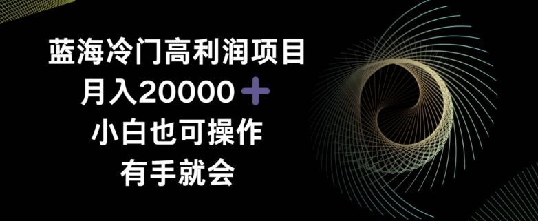 蓝海冷门高利润项目月入2000，小白也可操作有手就会-中创网_专注互联网创业,项目资源整合