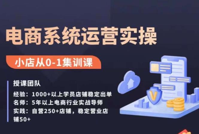 抖店精细化运营全案课，抖音​小店从0-1集训营，电商系统运营实操课-中创网_专注互联网创业,项目资源整合
