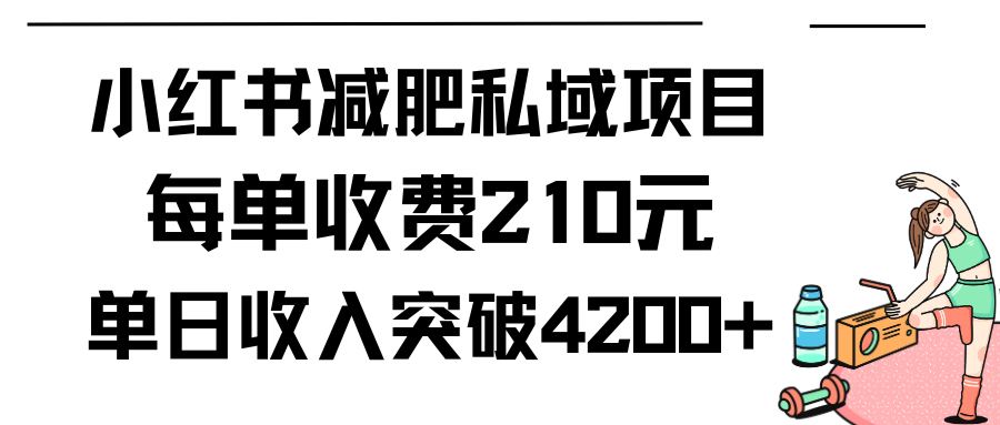 （9466期）小红书的减肥瘦身公域新项目每一单收费标准210元单日交易量20单，最大日入4200-中创网_专注互联网创业,项目资源整合