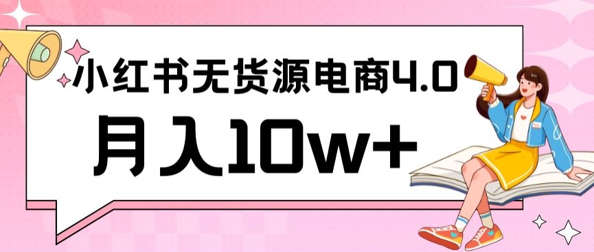 小红书新电商实战，无货源实操从0到1月入10w+联合抖音放大收益【揭秘】-中创网_专注互联网创业,项目资源整合