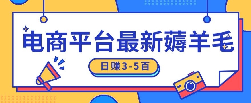 日赚300-500的电商平台薅羊毛新玩法，可重复操作，小白也可简单上手-中创网_专注互联网创业,项目资源整合