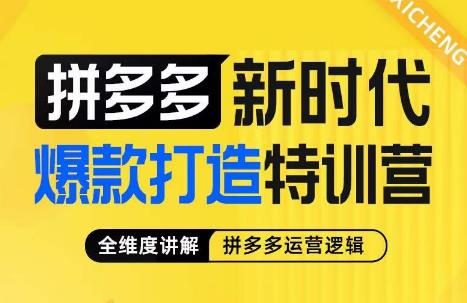 玺承·拼多多新形势下爆款打造暑期夏令营，多方位讲解拼多多运营思维逻辑-中创网_专注互联网创业,项目资源整合