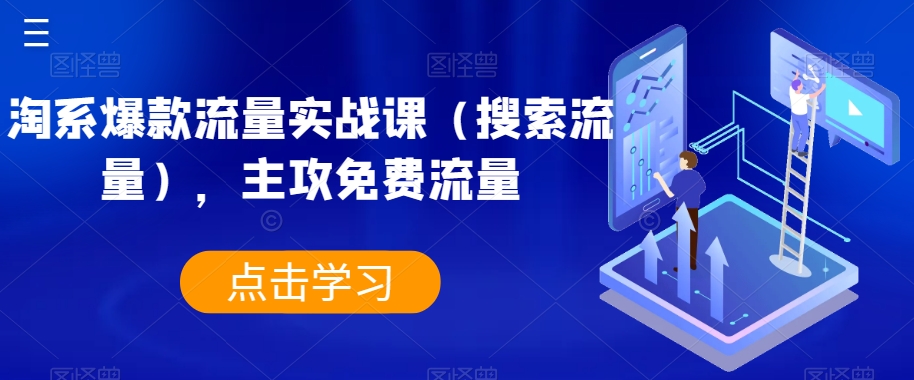 淘宝爆品总流量实战演练课（精准流量），主要流量-中创网_专注互联网创业,项目资源整合