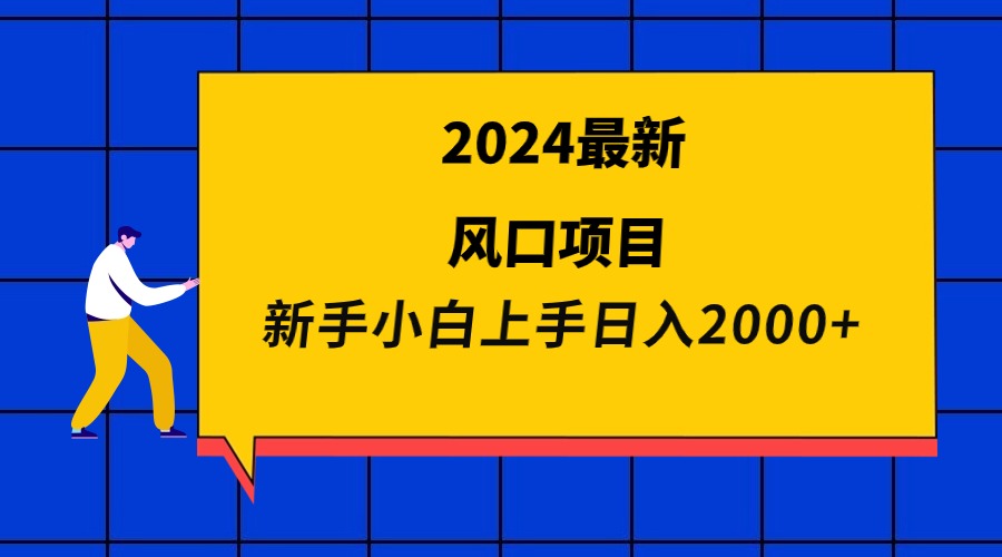 （9483期）2024全新蓝海项目 新手入门日入2000-中创网_专注互联网创业,项目资源整合