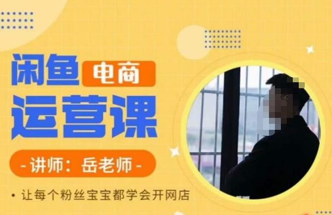 岳老师·闲鱼电商运营课，让每个粉丝宝宝都学会开网店-中创网_专注互联网创业,项目资源整合