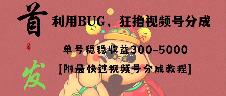 （8549期）各大网站独家首发，微信视频号BUG，超短期内新项目，运单号每日纯收益300-5000！-皓哥创业笔记