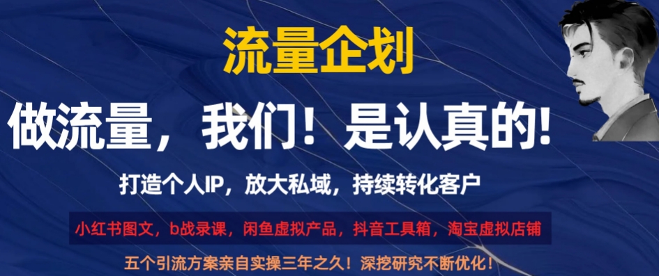 流量企划，打造个人IP，放大私域，持续转化客户【揭秘】-中创网_专注互联网创业,项目资源整合