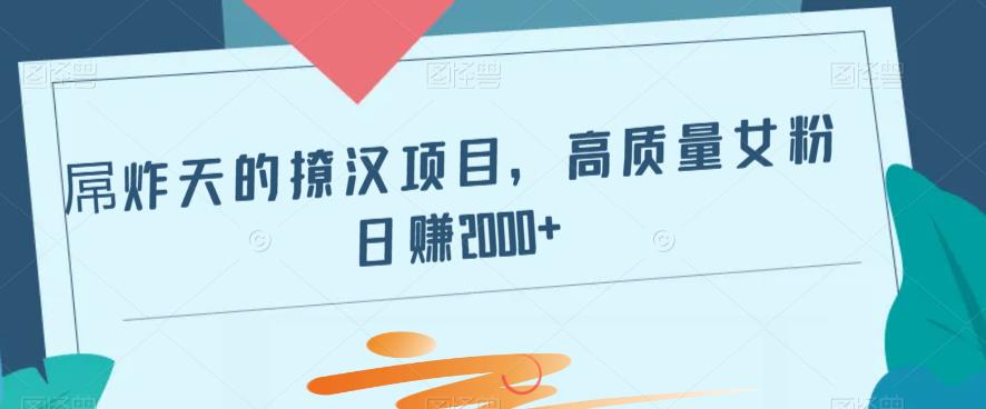 吊炸天的撩人新项目，高品质女友粉日赚2000-中创网_专注互联网创业,项目资源整合
