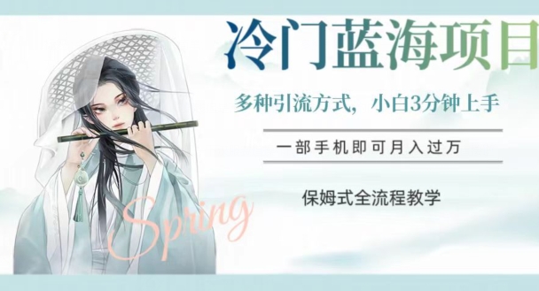 小众蓝海项目，使用方便，新手3min入门，多种多样推广方式，跟踪服务全过程课堂教学【揭密】-暖阳网-优质付费教程和创业项目大全-中创网_专注互联网创业,项目资源整合