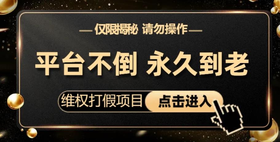维权打假项目，电商平台不倒，项目长久到老，零投入，高回报，日入1000+（仅揭秘，勿操作）-中创网_专注互联网创业,项目资源整合
