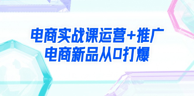 （9313期）电子商务实战演练课经营 营销推广，电子商务新产品从0打穿（99节视频课程）-中创网_专注互联网创业,项目资源整合