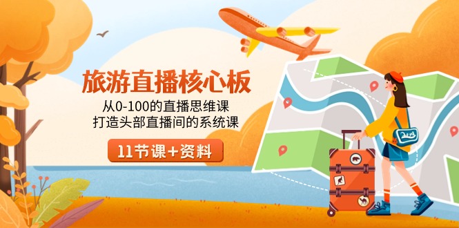 （9003期）度假旅游-直播间核心板，从0-100的直播间思维课，打造出头顶部抖音直播间系统软件课-中创网_专注互联网创业,项目资源整合