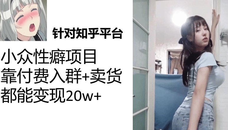 一个月入袋3w，知乎问答冷门癖好新项目，Lsp钱才是最好挣的【揭密】-中创网_专注互联网创业,项目资源整合