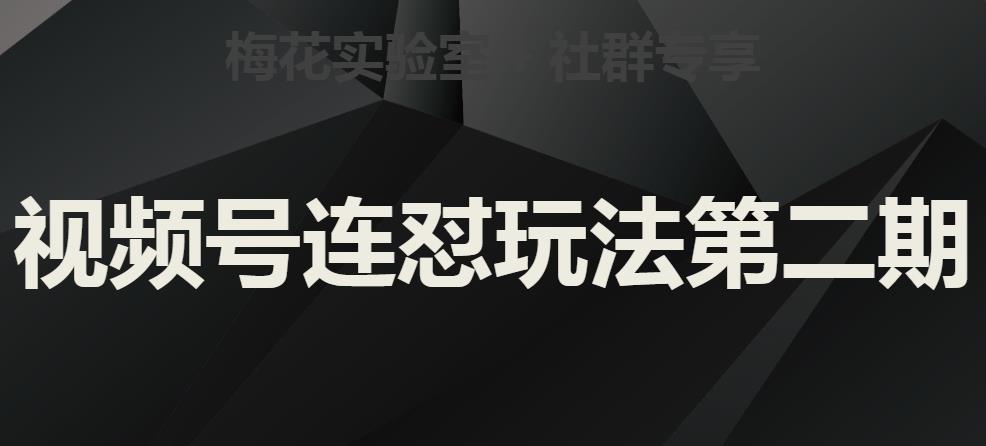 红梅花试验室社群营销微信视频号连怼游戏玩法第二期，实际操作解读全过程-中创网_专注互联网创业,项目资源整合