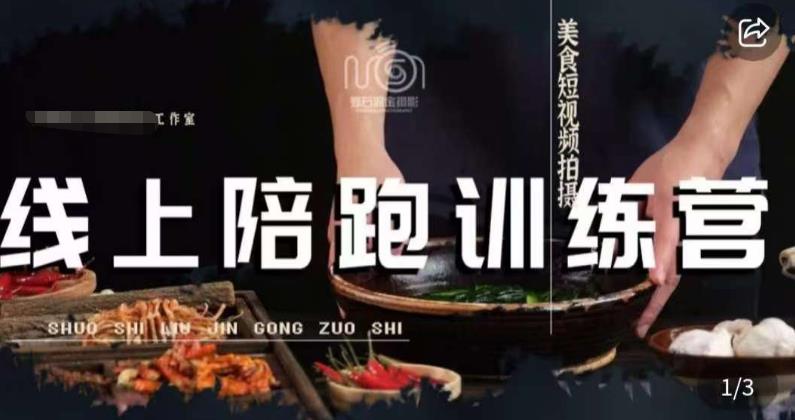 美食摄影线上陪跑课，美食短视频拍摄教程-中创网_专注互联网创业,项目资源整合