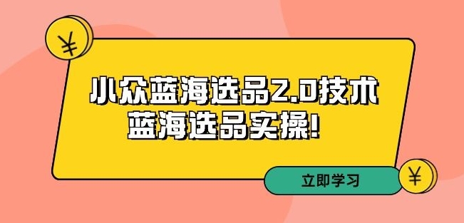 拼多多培训第33期：小众蓝海选品2.0技术-蓝海选品实操！-中创网_专注互联网创业,项目资源整合