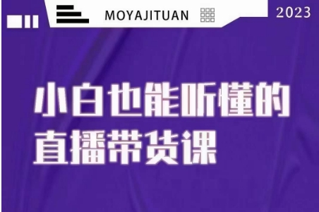 小威本威·听得懂的直播卖货课，新手也听得懂，20节详细-暖阳网-优质付费教程和创业项目大全-中创网_专注互联网创业,项目资源整合