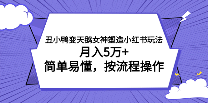 （7604期）丑小鸭变天鹅极品女神营造小红书的游戏玩法，月薪5万 ，通俗易懂，按流程操作-中创网_专注互联网创业,项目资源整合