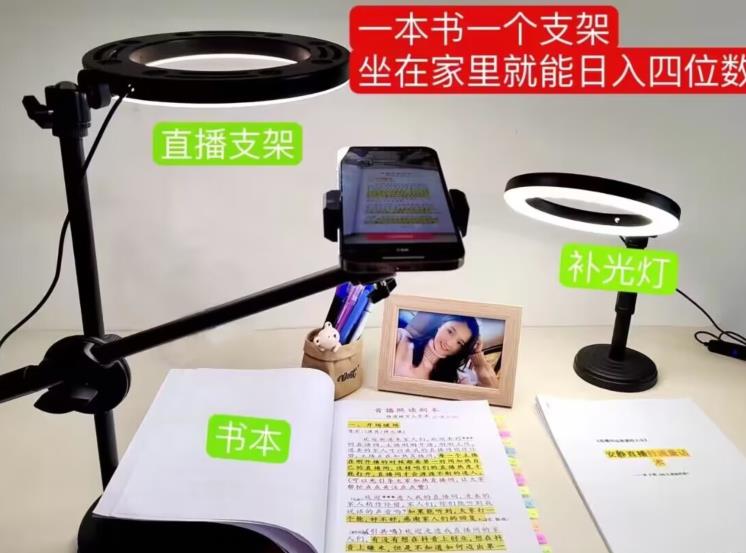 抖音小白直播课堂，一本书，一个支架，坐在家里就能日入四位数【揭秘】-中创网_专注互联网创业,项目资源整合