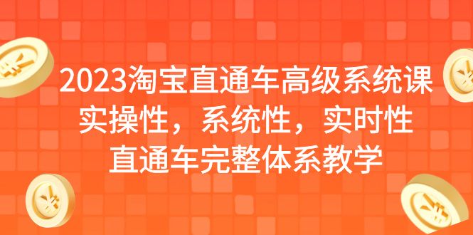 2023淘宝直通车高级系统课，实操性，系统性，实时性，直通车完整体系教学-中创网_专注互联网创业,项目资源整合