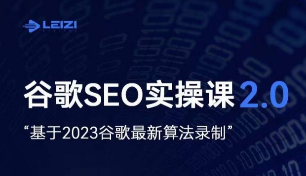 雷子·谷歌搜索SEO 2.0实战演练课，自建站外贸询盘随意必不可少，根据2023谷歌搜索全新优化算法拍摄-中创网_专注互联网创业,项目资源整合