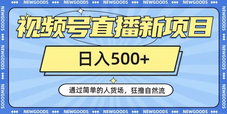 微信视频号直播间最新项目，用简单的顾客细分，狂撸自然流，日入500 【260G材料】-中创网_专注互联网创业,项目资源整合