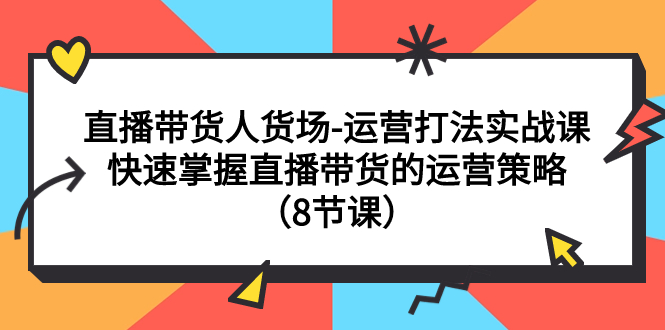 （7672期）直播卖货顾客细分-经营玩法实战演练课：快速上手直播带货的运营战略（8堂课）-中创网_专注互联网创业,项目资源整合